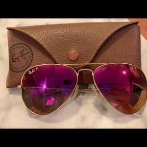 Ray Bans pink/purple sunglasses